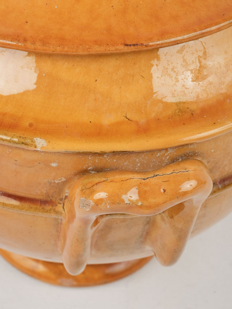 Ornate Provençal terracotta soup tureen
