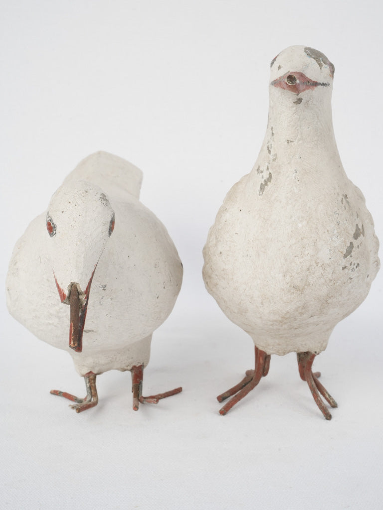 Classic, timeless white bird ornaments