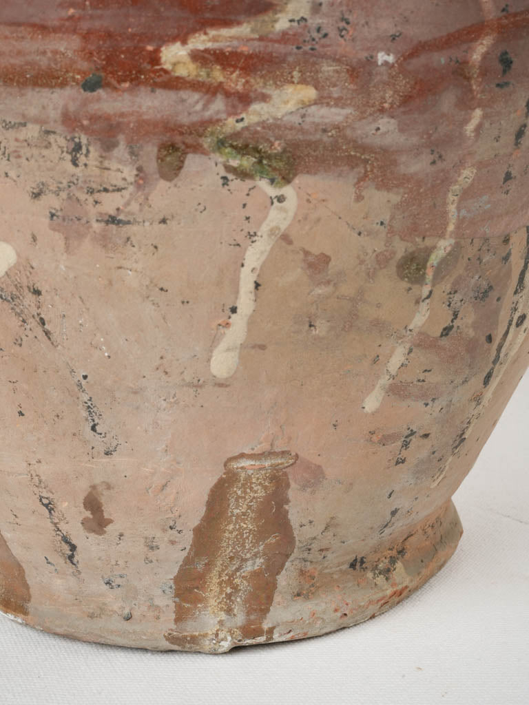 Hand-applied motif artisan jug