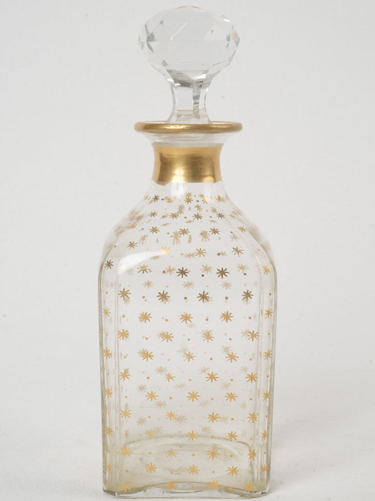 Decoratively gilded Art Nouveau carafe
