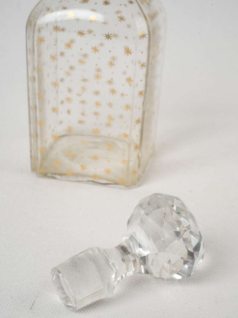 Transparent gilded display carafe