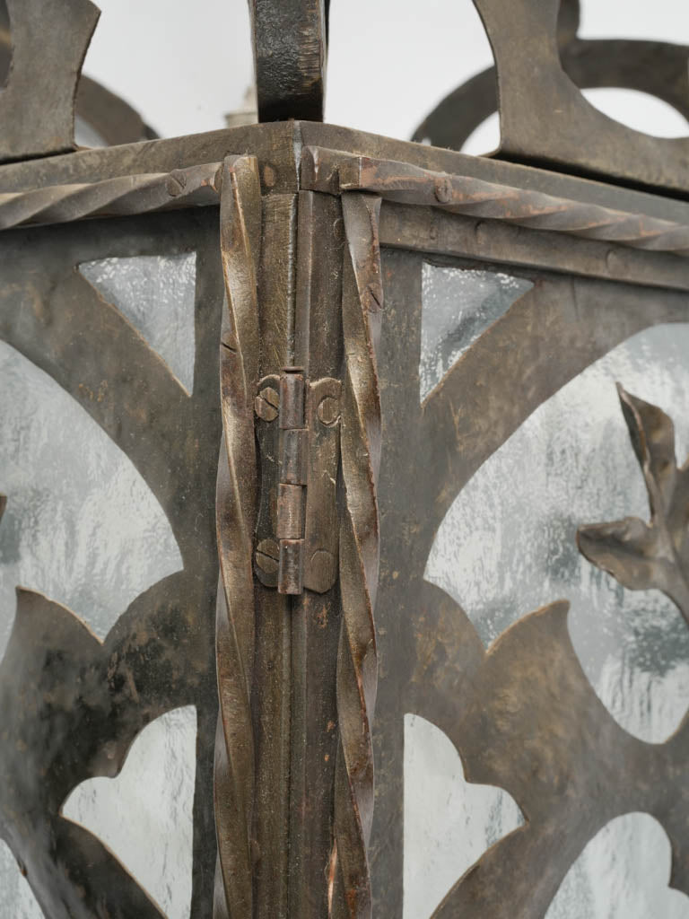 Elegant antique iron porch chandelier