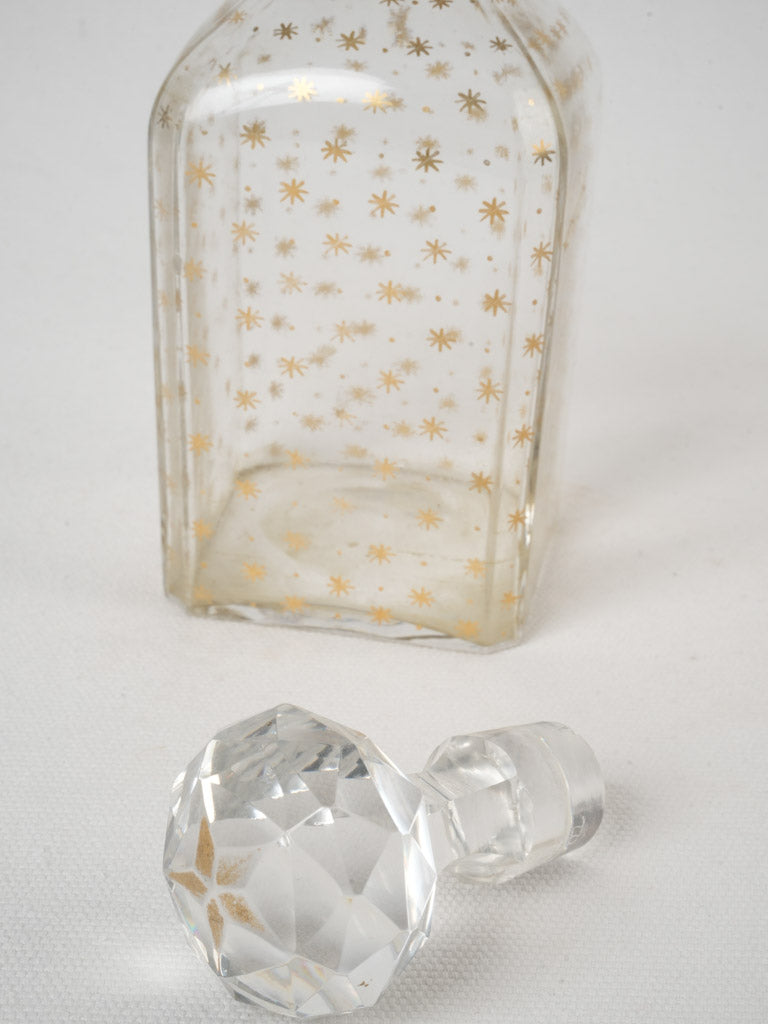 Luxury gold-painted star carafe