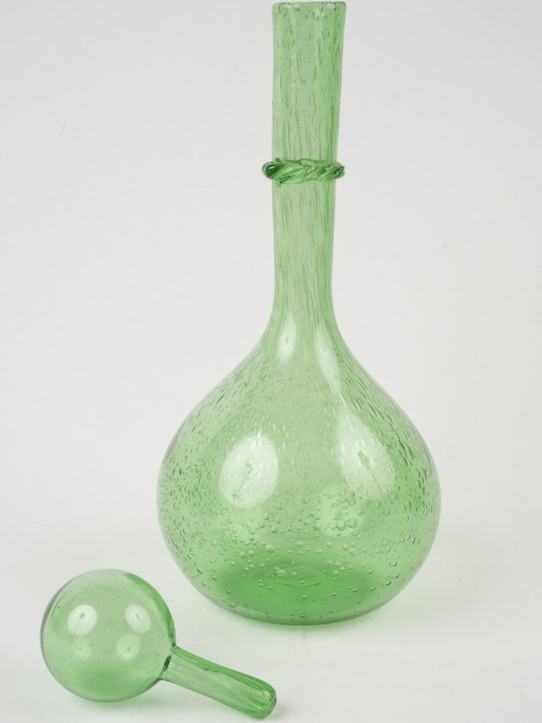 Provencal tall decorative glass carafe