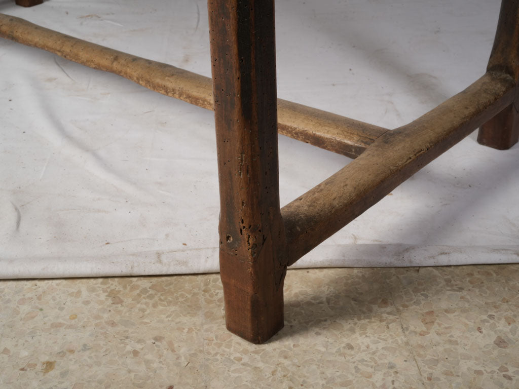 Generous scale console table