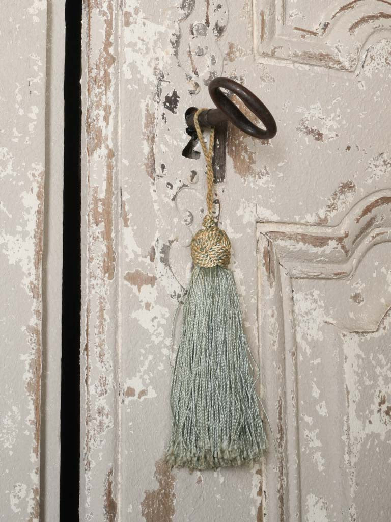 Late 19th-Century French Painted Corner Cupboard - 96¾" x 56"