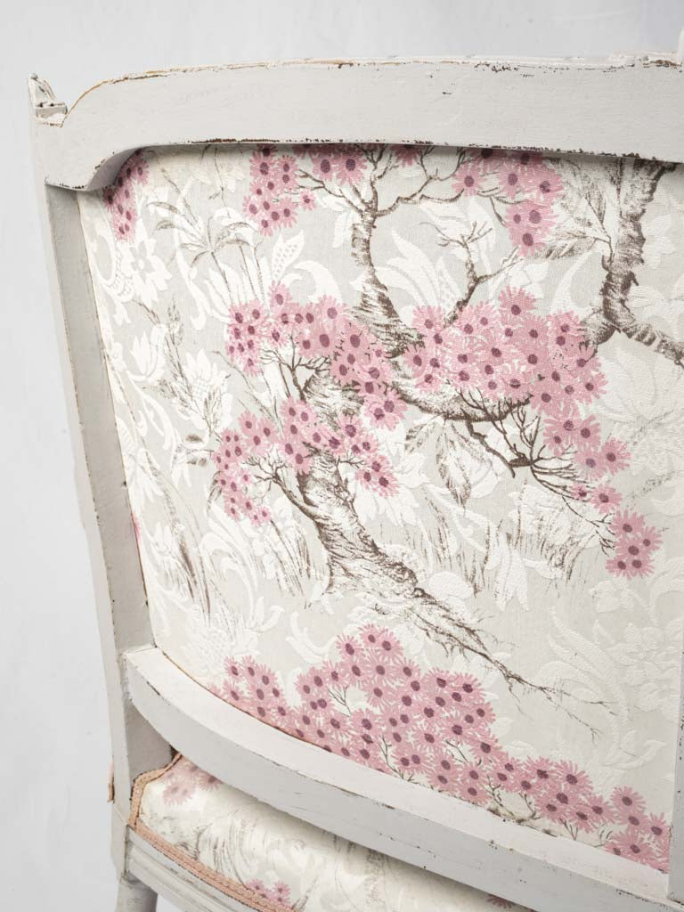 Decorative antique floral banquette