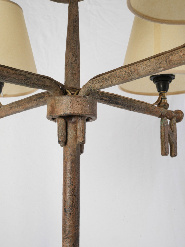 French Country Rooster Finial Lamp