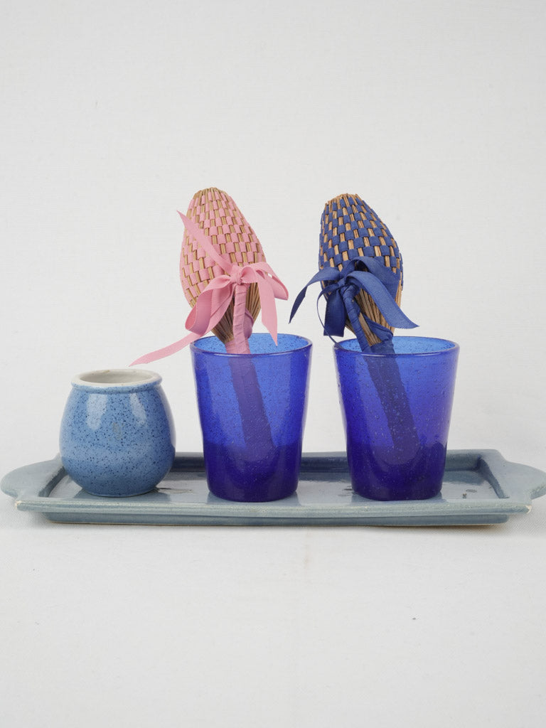 Woven lavender and ribbon wands