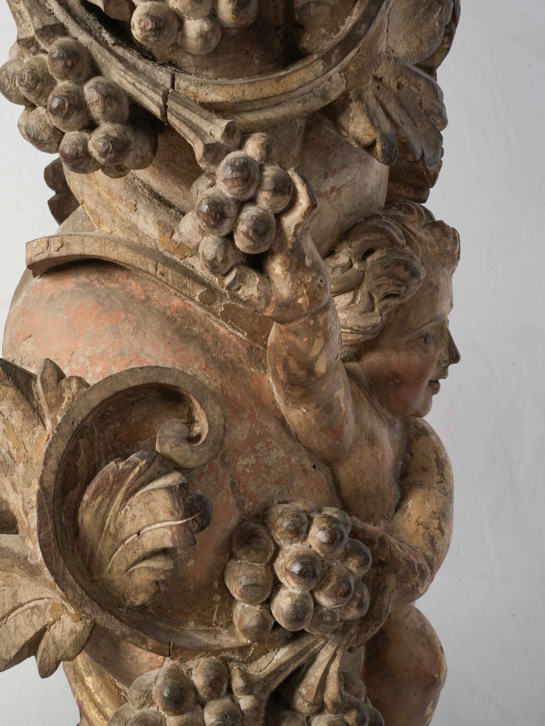 Baroque style decorative columns