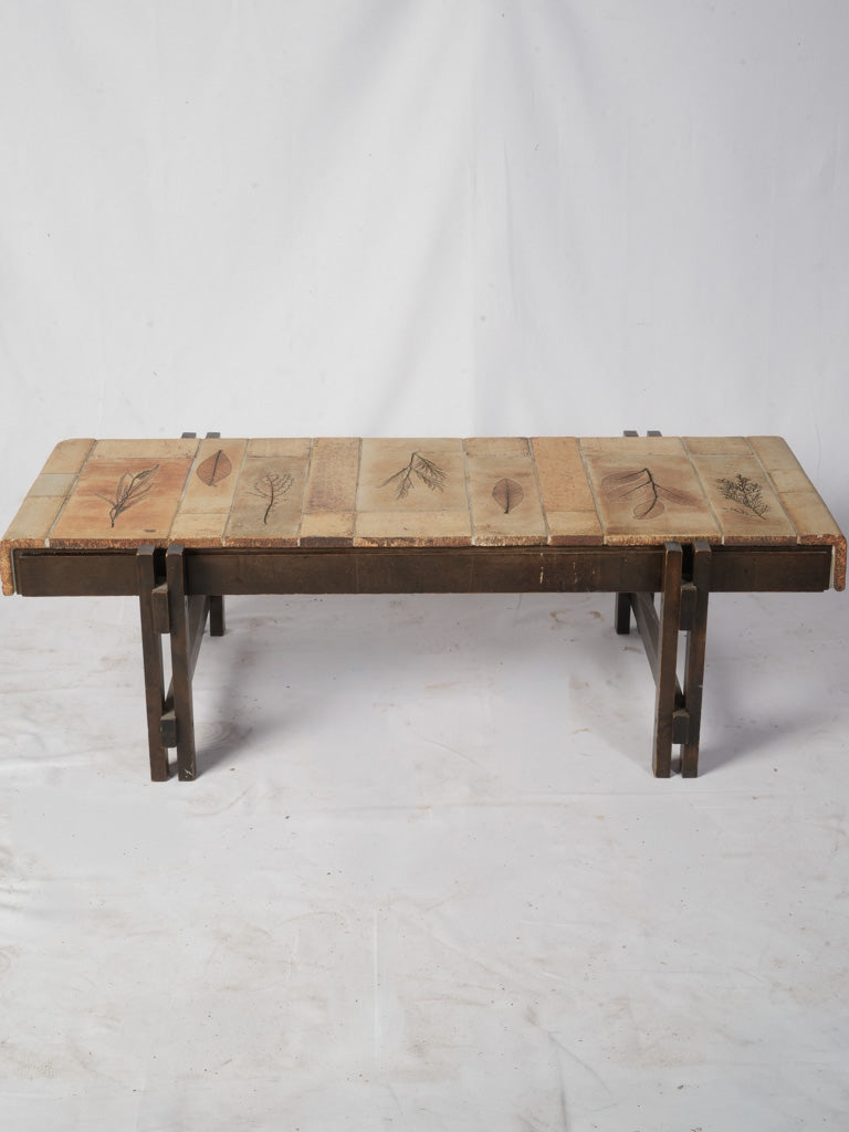 Rustic-style oak base table