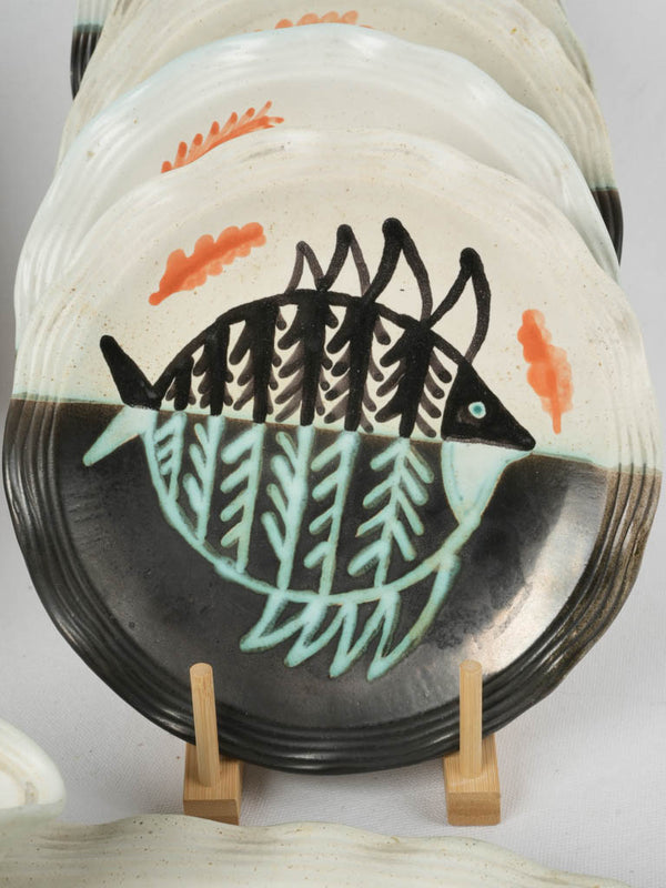 Handmade Mediterranean Ceramic Platter Set