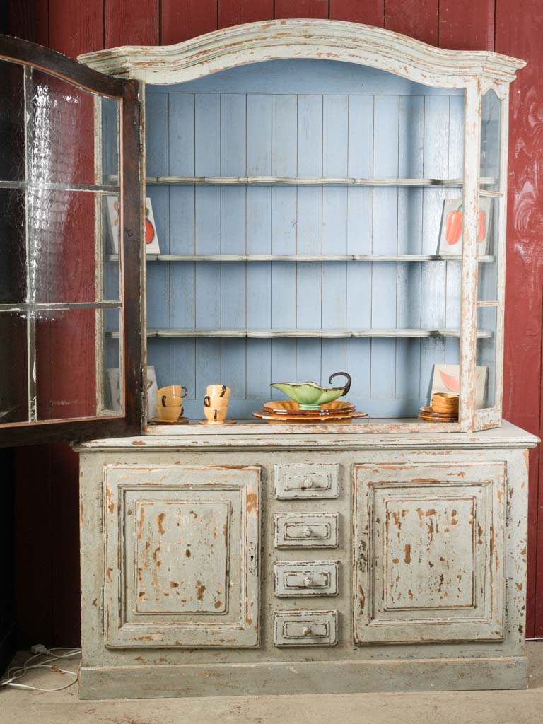 Rustic provincial oak buffet cupboard