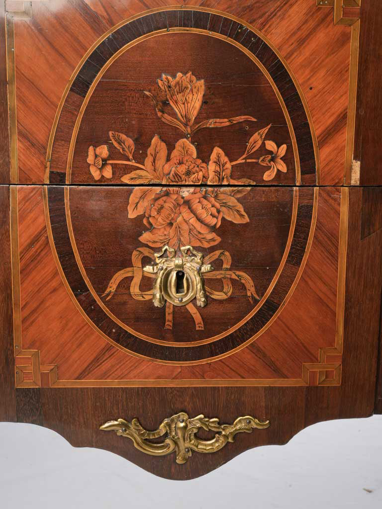 Refined floral marquetry commode