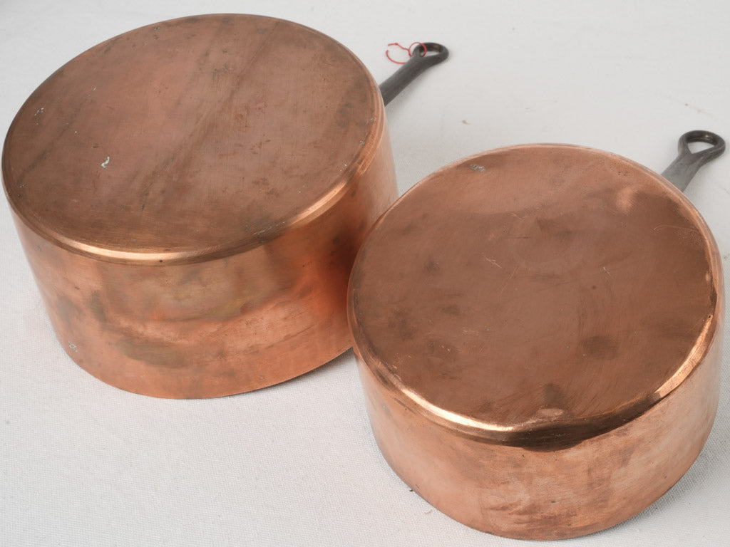 Exquisite historic French saucepan set
