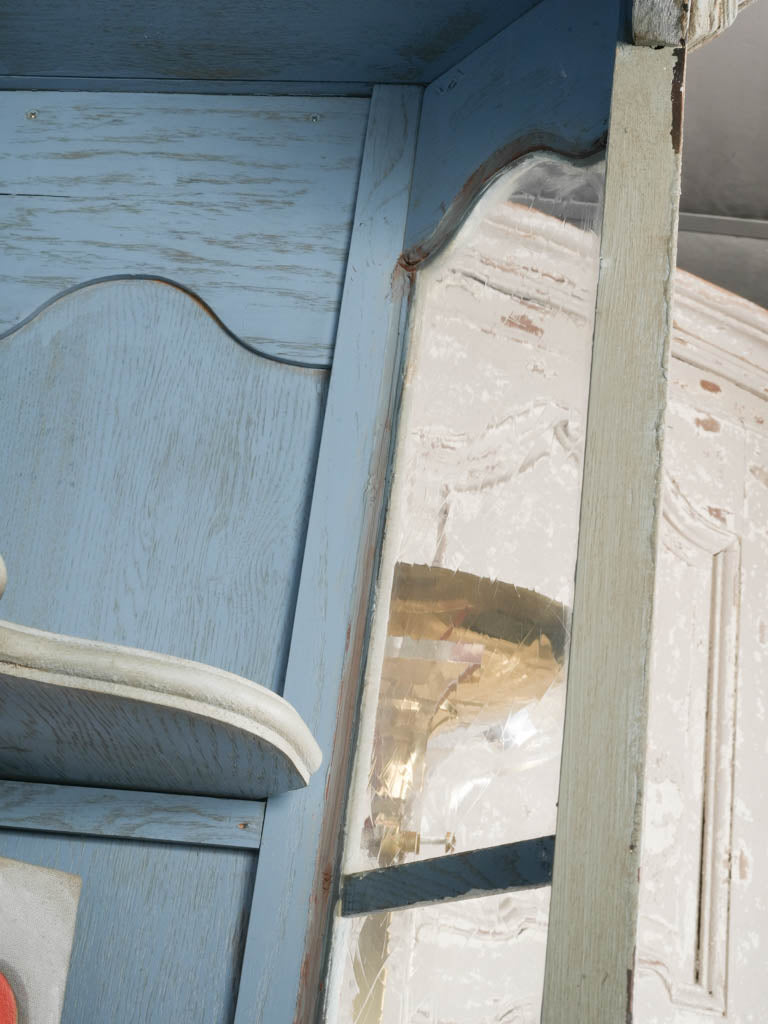Warm patina French display cupboard