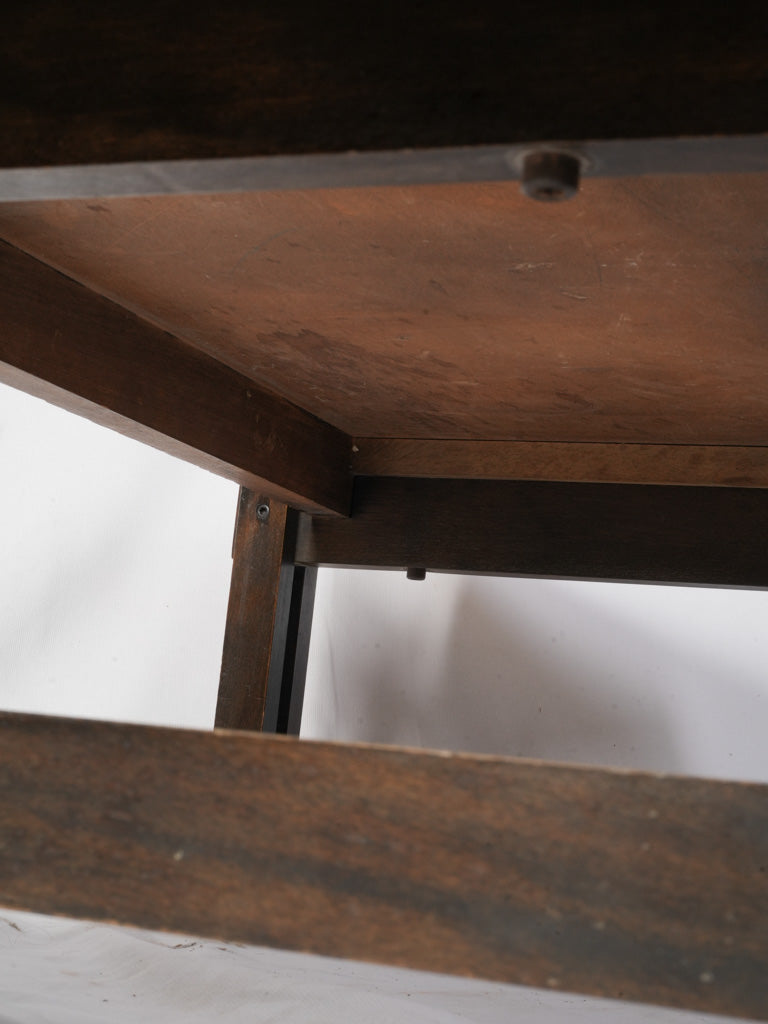 Rich patina ceramic table