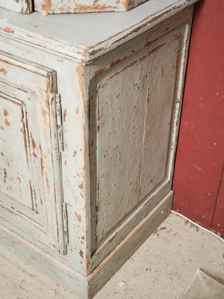 Vintage oak cabinet with key lock