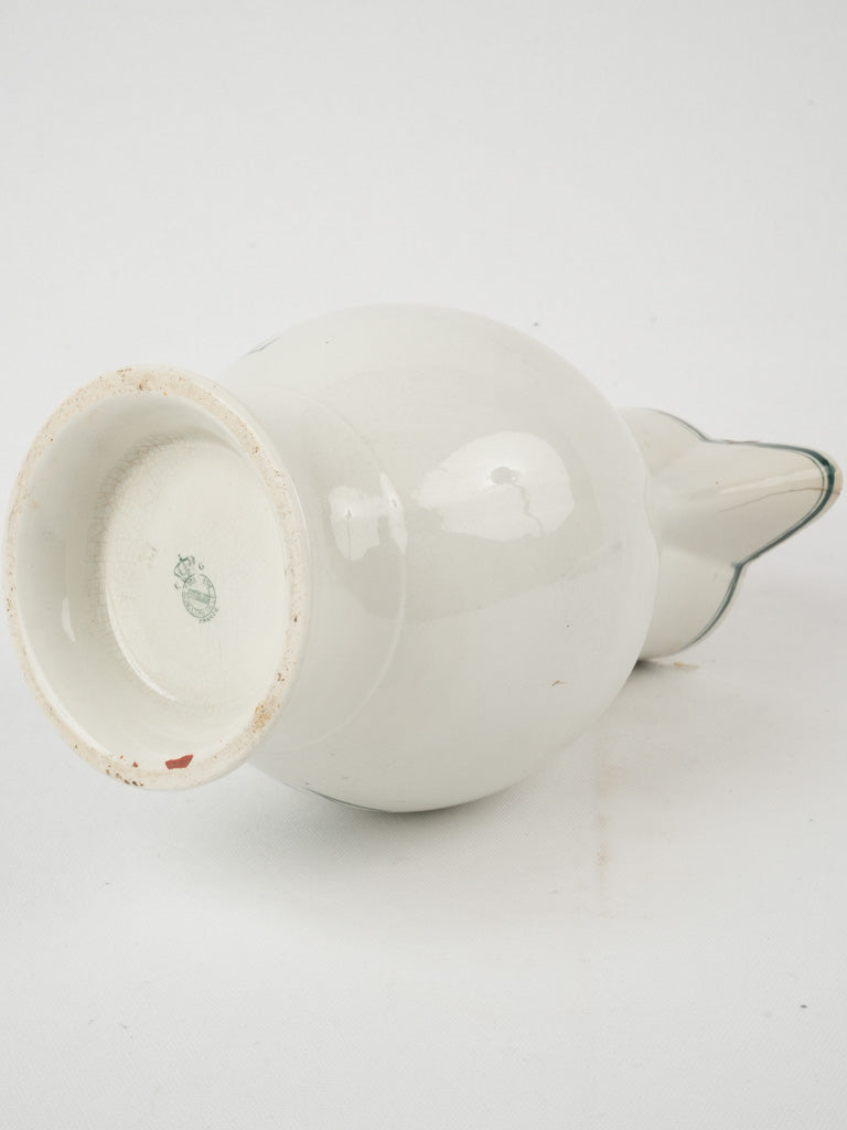 Aged Provence ceramic condiment jug