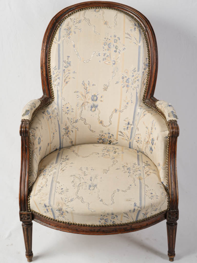 Aristocratic walnut Louis XVI chair
