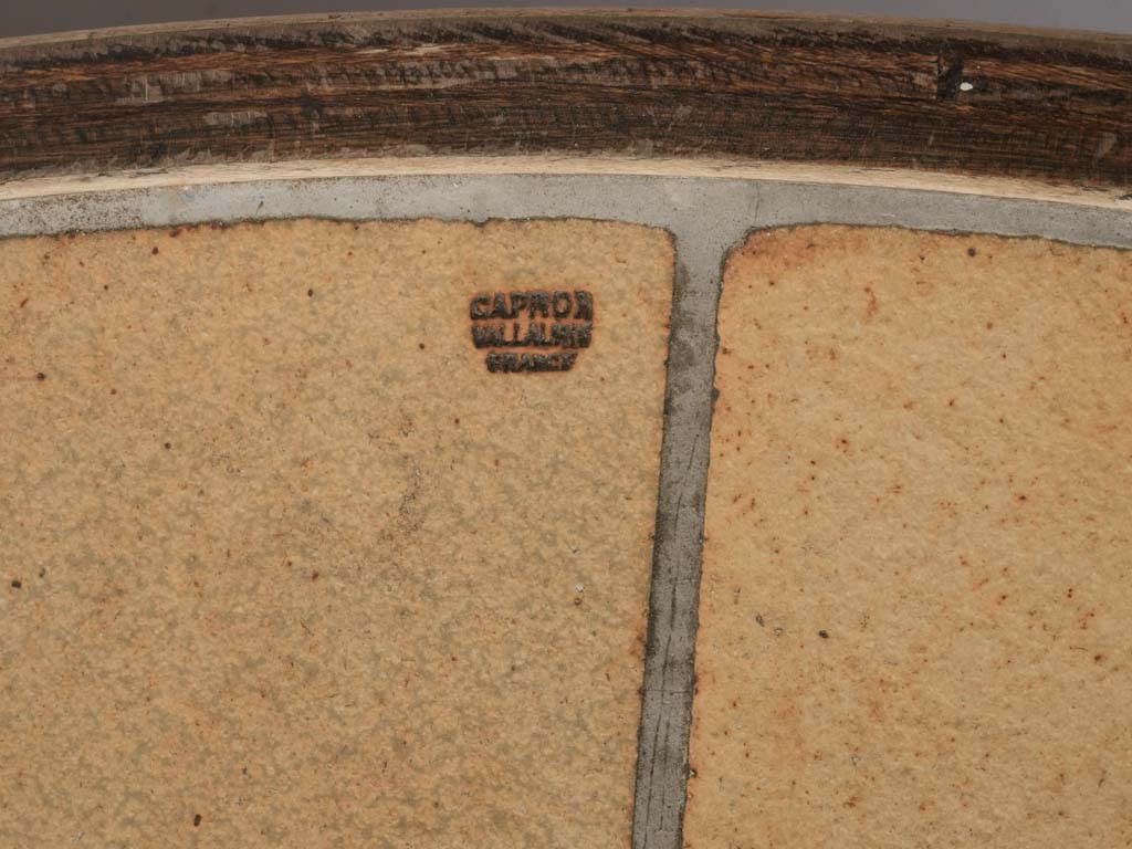 Handcrafted Vallauris ceramic table