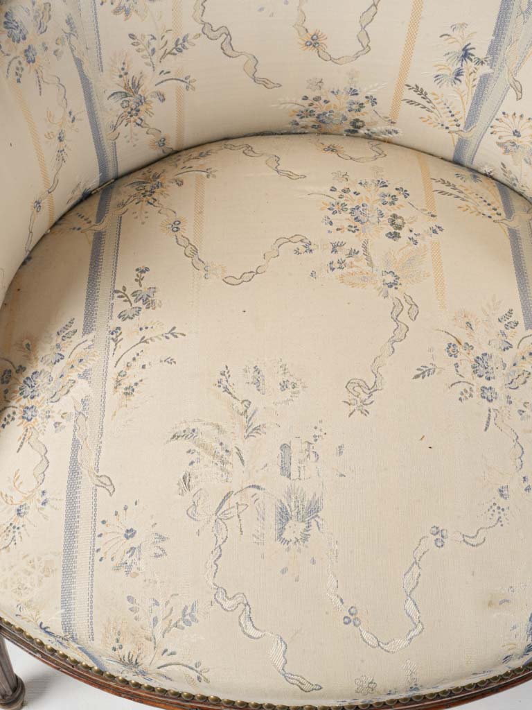 Historical walnut Bergere armchair