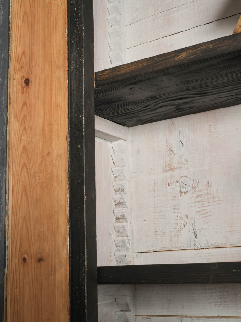 Timeworn Directoire hutch cabinet