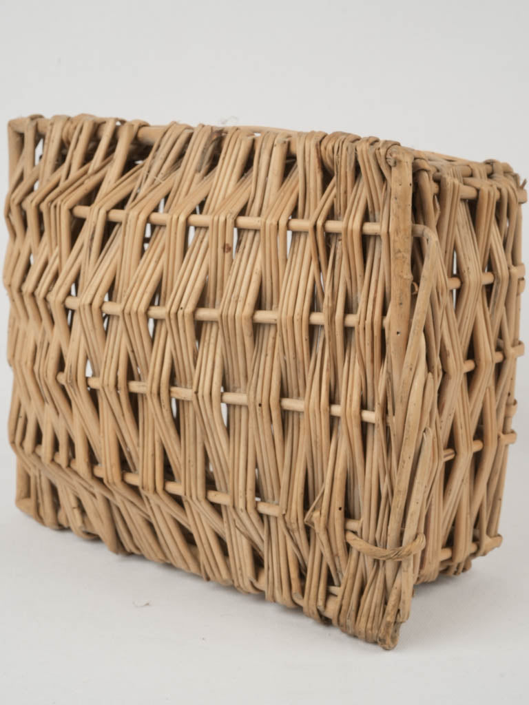 Distinctive vintage fig wicker basket