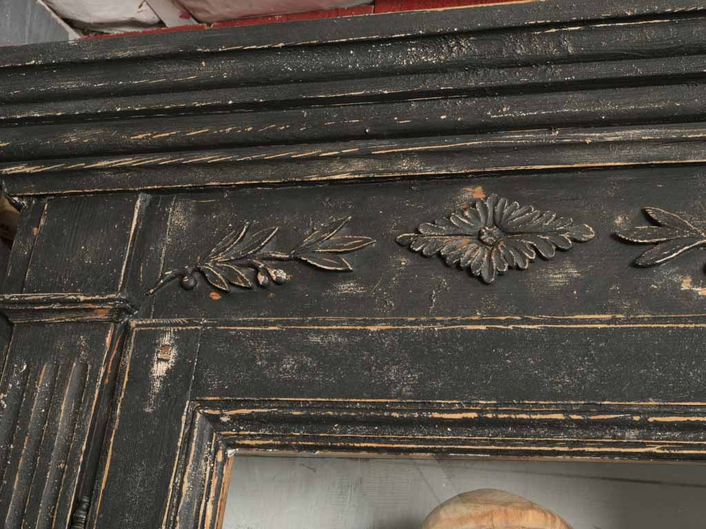 Classic rustic pine hutch cabinet