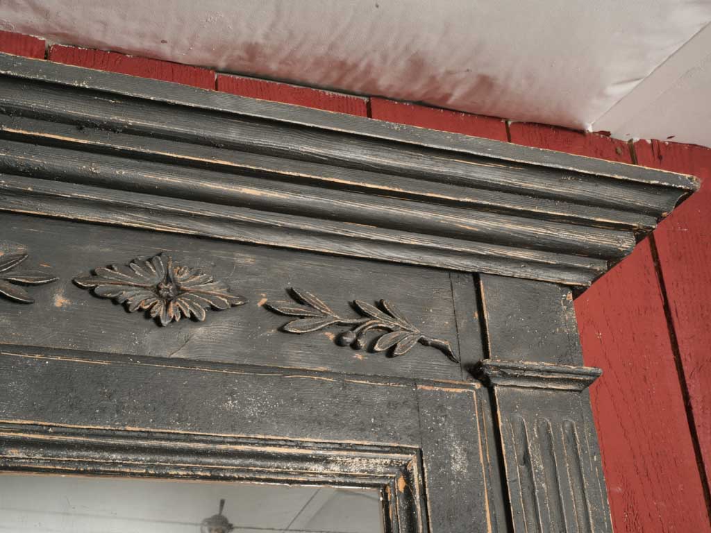 Unique antiqued French hutch bookcase