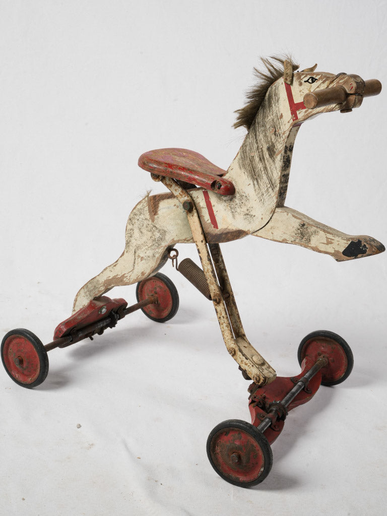 Antique French toy horse collectible