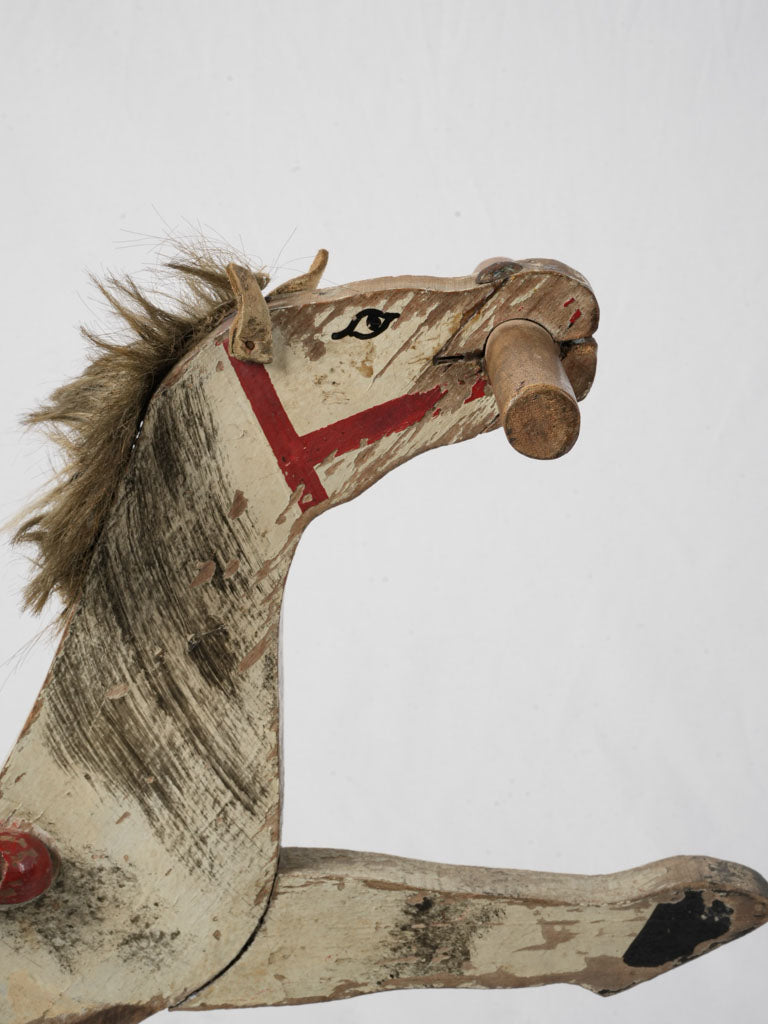 Nostalgic French vintage toy horse