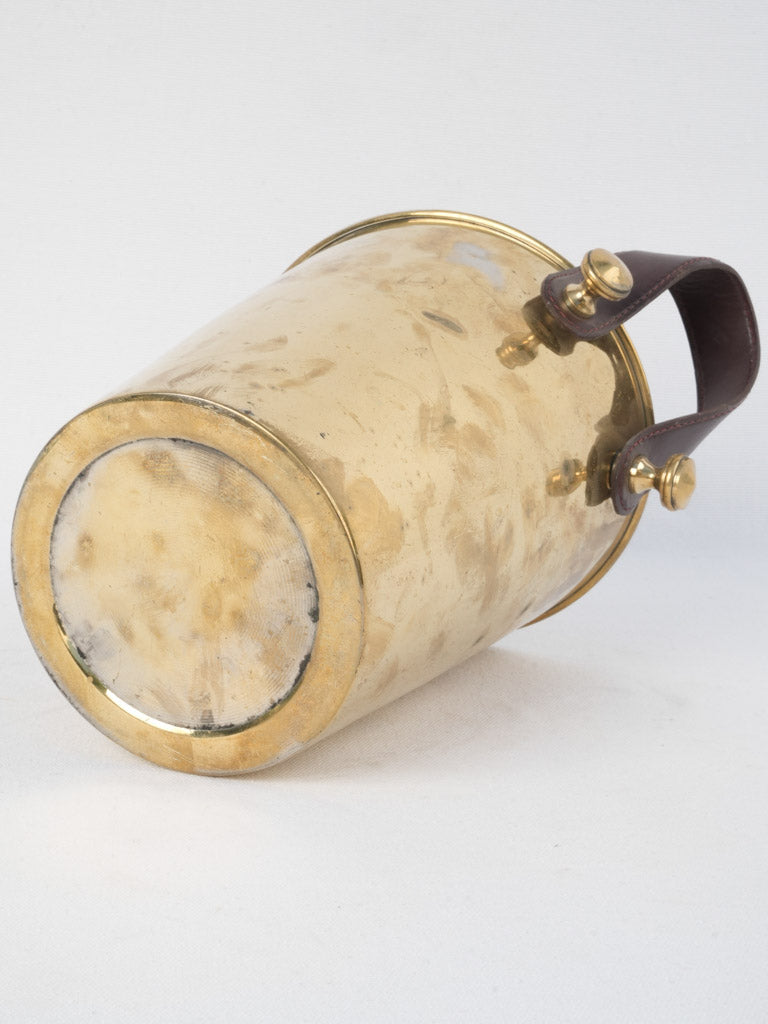 Time-worn yellow gold ice bucket