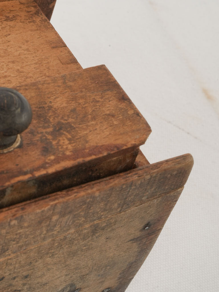 Antique hand-carved kitchen grinder