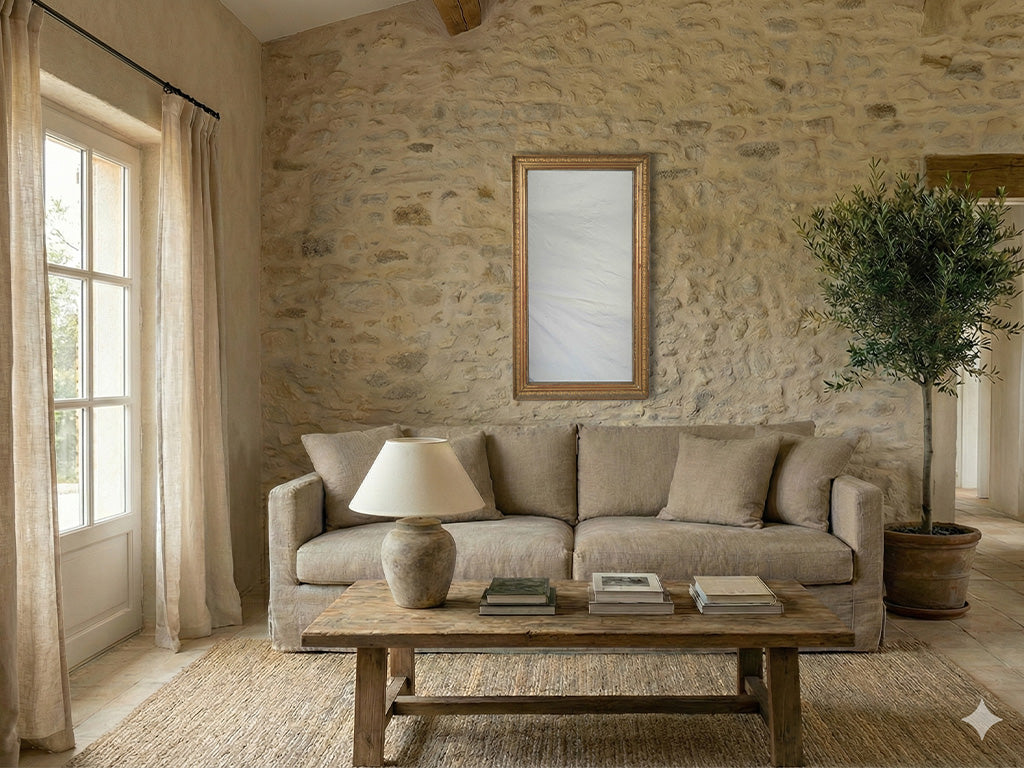 Elegant 18th-Century Louis XVI Giltwood Mirror - 49½" x 28"