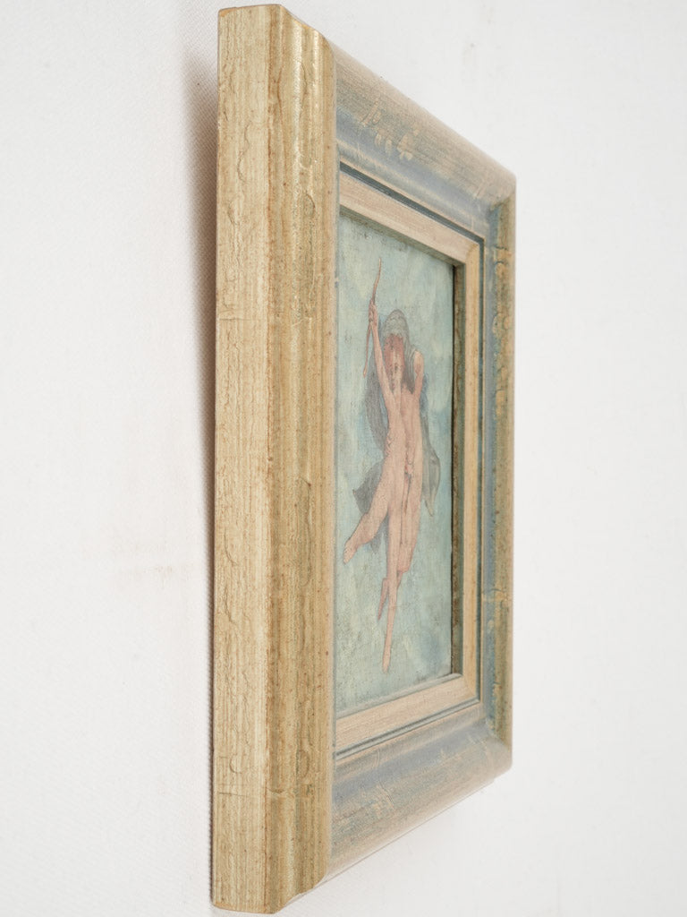 Provencal small vintage cupid artwork