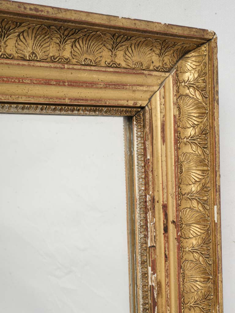 Elegant 18th-Century Louis XVI Giltwood Mirror - 49½" x 28"