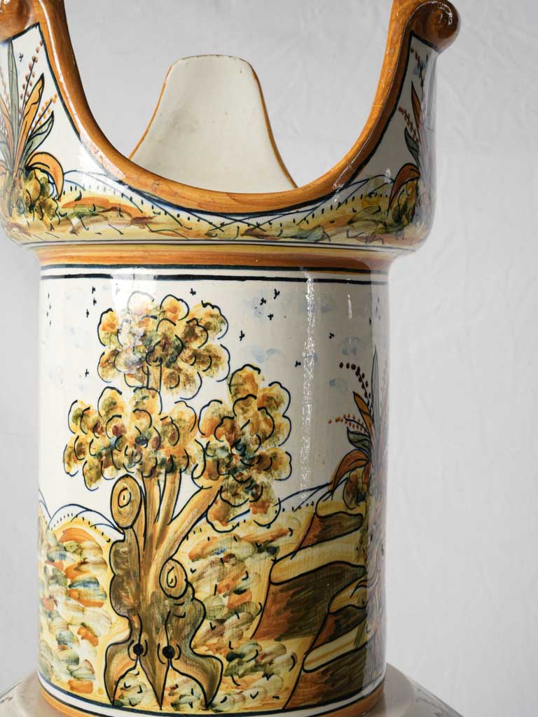 Decorative ceramic water sculpture