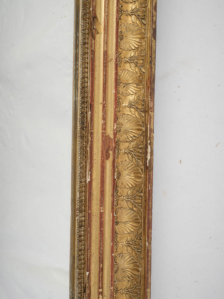Elegant 18th-Century Louis XVI Giltwood Mirror - 49½" x 28"