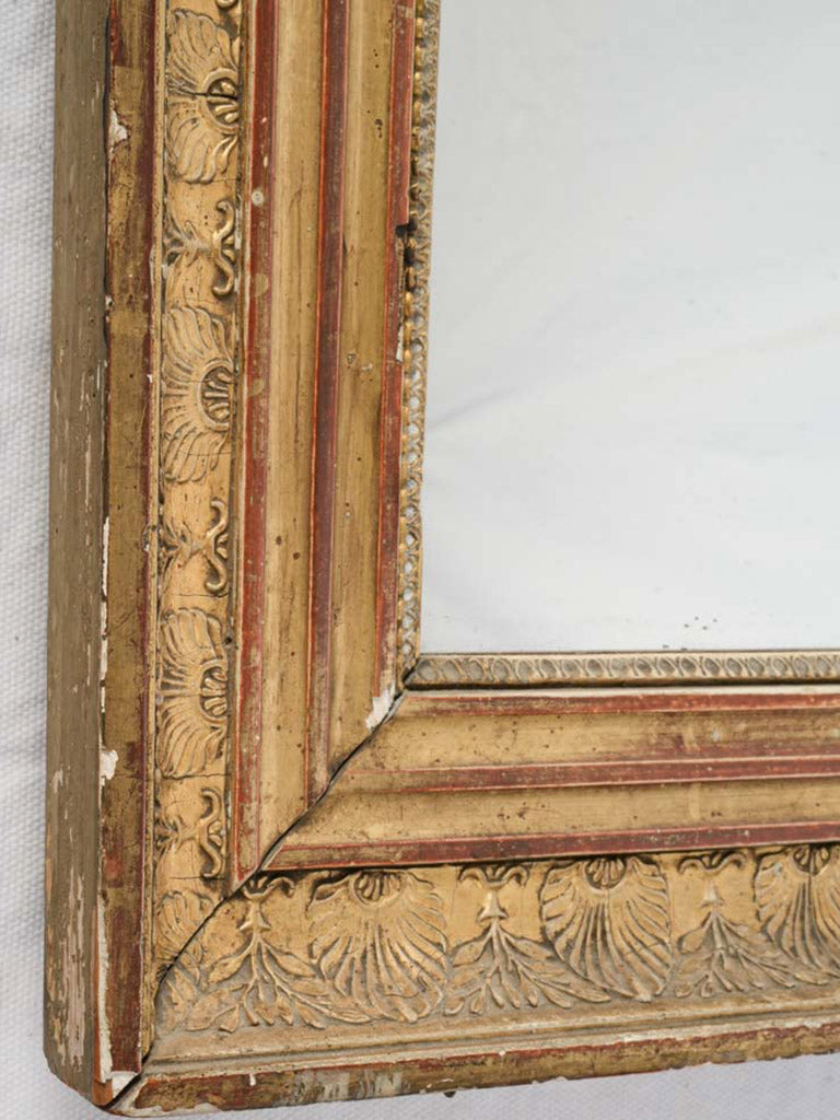 Elegant 18th-Century Louis XVI Giltwood Mirror - 49½" x 28"