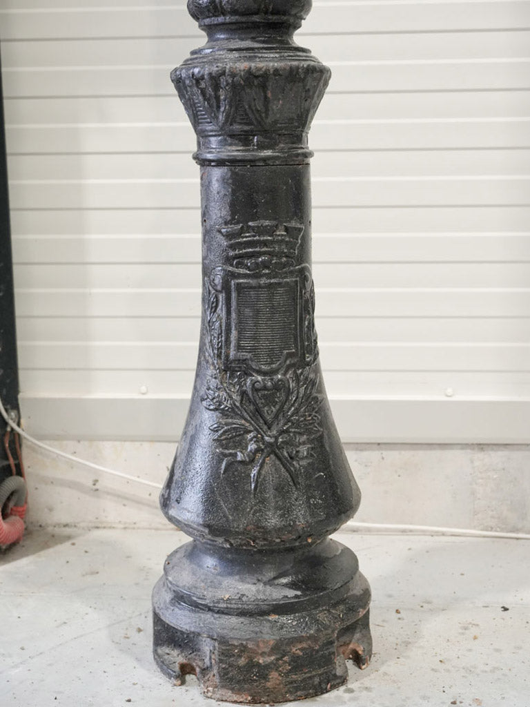Weathered black patina lanterns