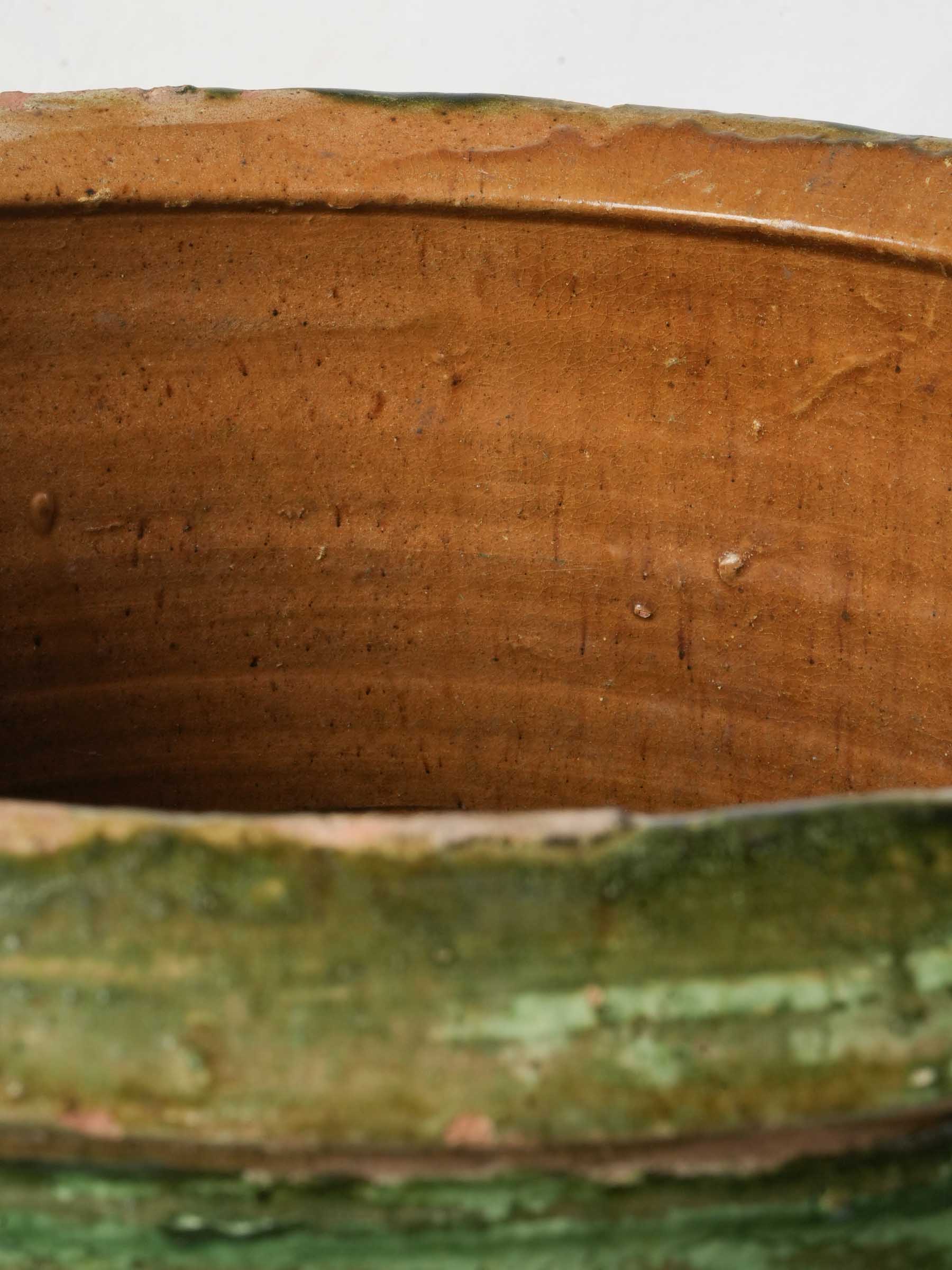 Tall Green-Glazed Olive Jar from Tornac, Late 19th Century - 29¼"