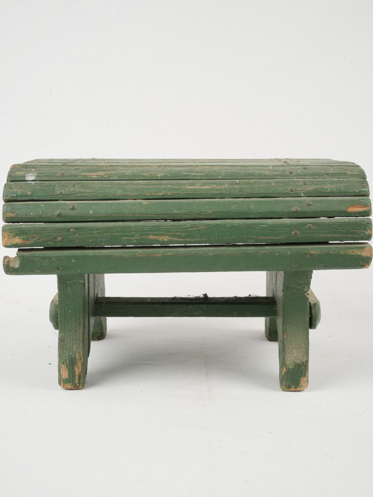 Antique, elegant, green step stool