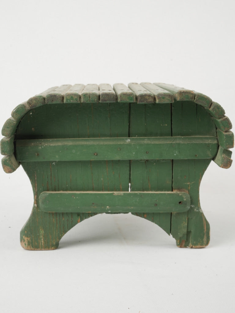 Distressed, classic, wooden step stool