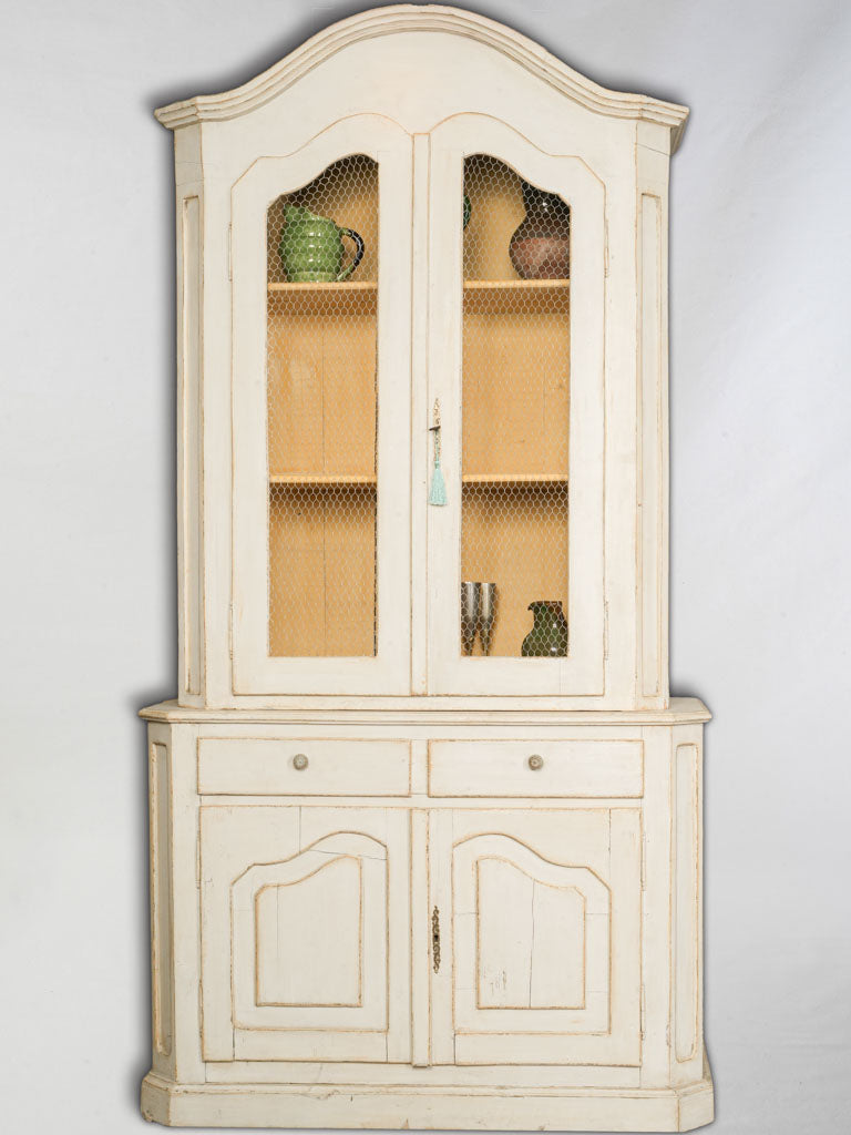 Timeworn painted wood cupboard
