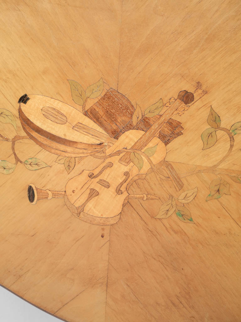 Artistic contrasting wood guéridon