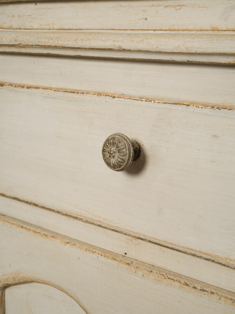 Vintage cream exterior hutch