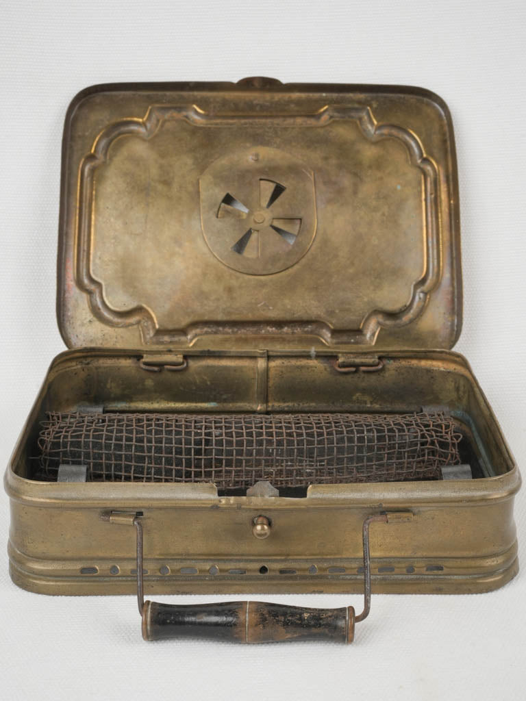 Rustic 19th-century foot heater