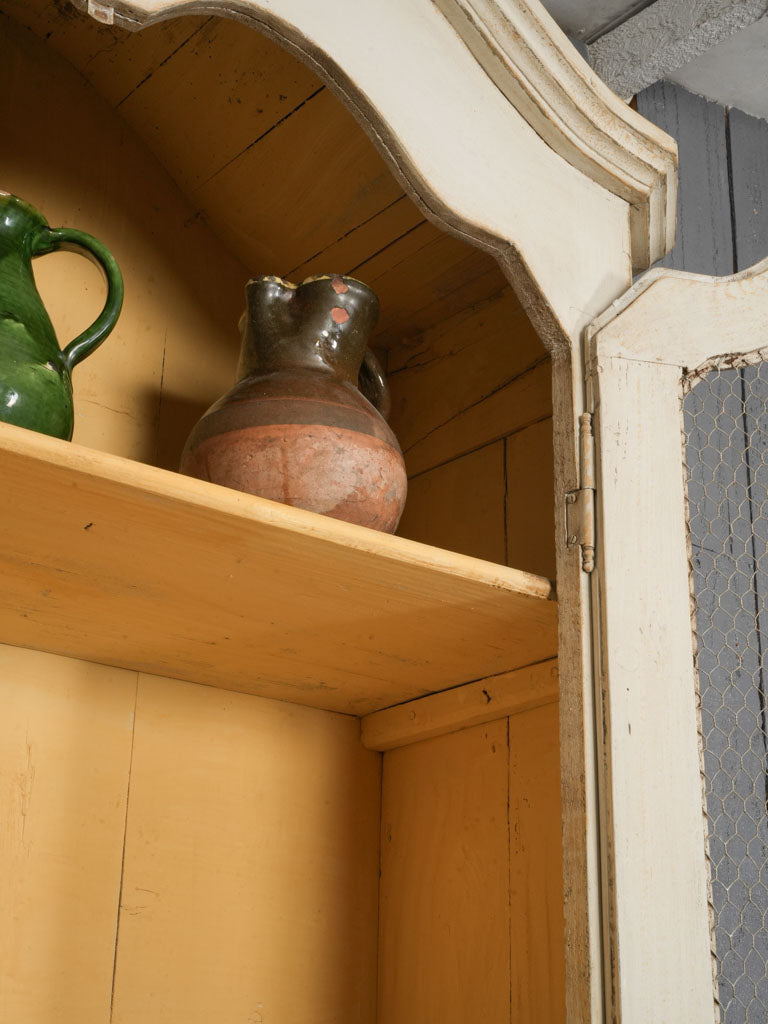 Weathered finish dining cupboard