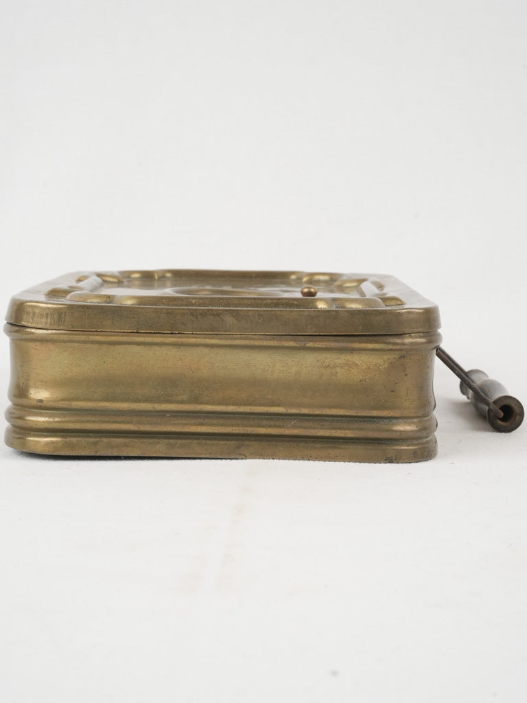 Patinaed 19th-century bed warmer
